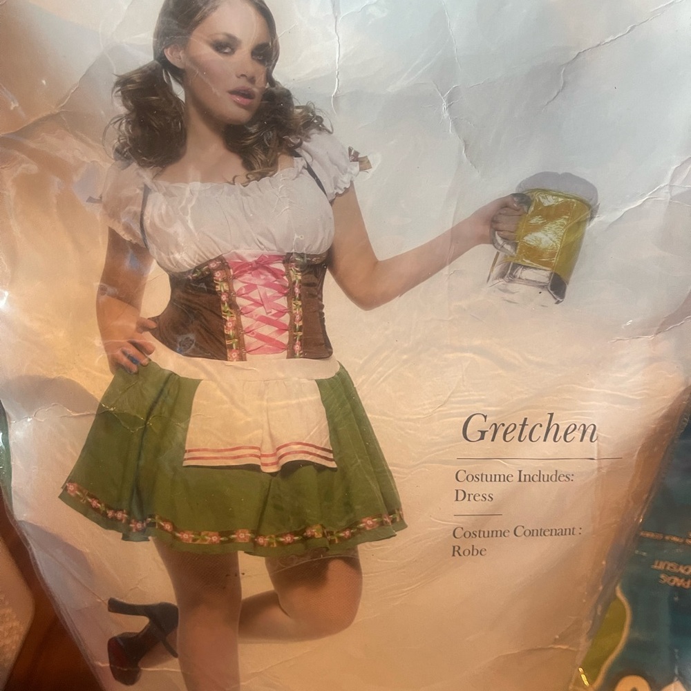 Gretchen Costume Dress with Green Skirt